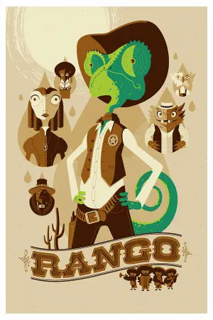 Poster to the movie "Rango" #660107