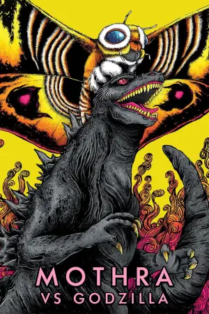 Poster to the movie "Mothra vs. Godzilla" #811398