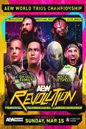 Poster to the movie "AEW Revolution" #768907