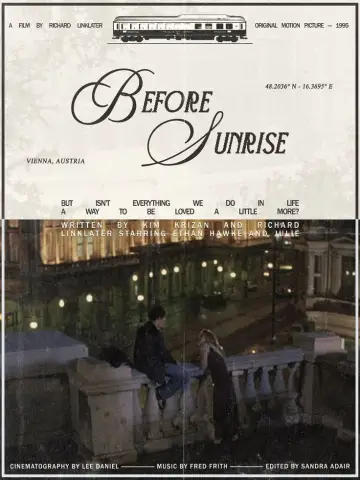 Poster to the movie "Before Sunrise" #954369