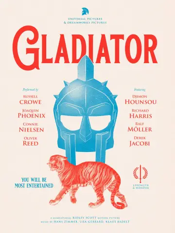 Poster to the movie "Gladiator" #911030
