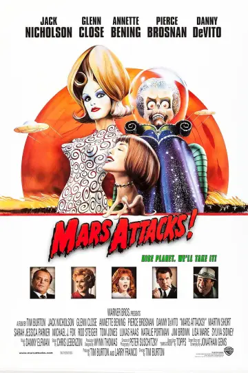 Poster to the movie "Mars Attacks!" #650611