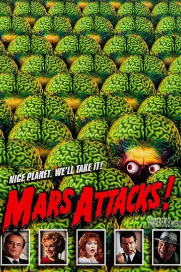 Poster to the movie "Mars Attacks!" #792499