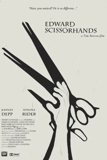 Poster to the movie "Edward Scissorhands" #1207012