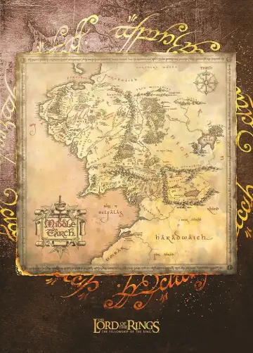 Poster to the movie "The Lord of the Rings: The Fellowship of the Ring" #515883