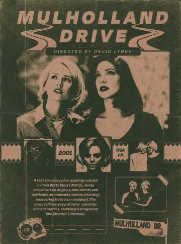 Poster to the movie "Mulholland Drive" #914491