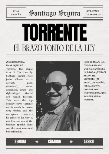 Poster to the movie "Torrente: The Dumb Arm of the Law" #467014