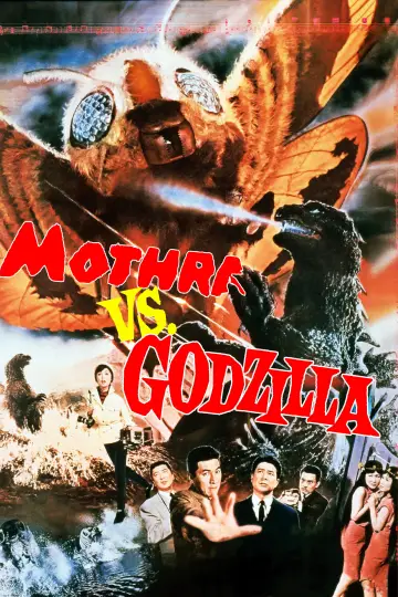 Poster to the movie "Mothra vs. Godzilla" #811400