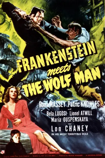 Poster to the movie "Frankenstein Meets the Wolf Man" #1030301