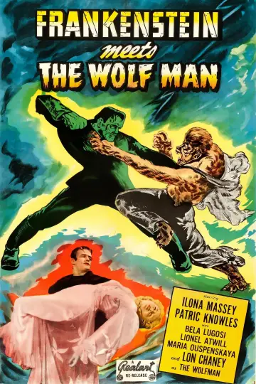 Poster to the movie "Frankenstein Meets the Wolf Man" #392328
