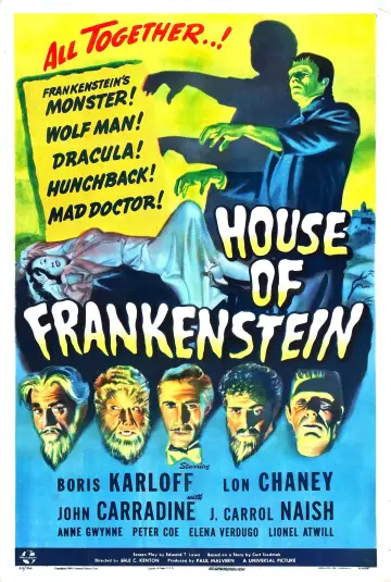 Poster to the movie "House of Frankenstein" #1870951