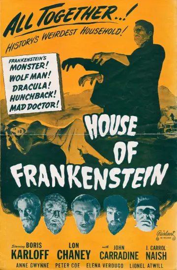 Poster to the movie "House of Frankenstein" #1870972