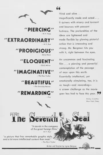 Poster to the movie "The Seventh Seal" #99385