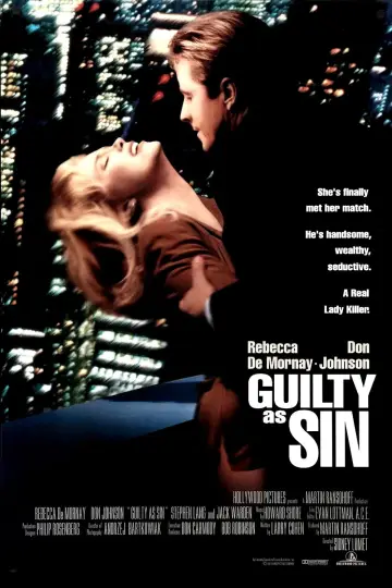 Poster to the movie "Guilty as Sin" #1059121