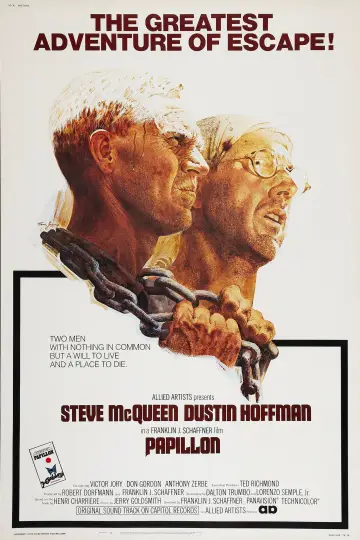 Poster to the movie "Papillon" #110651