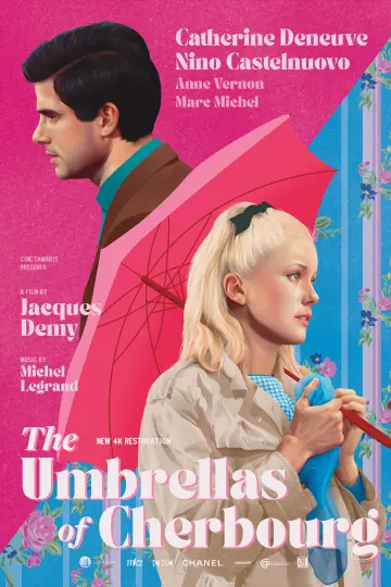 Poster to the movie "The Umbrellas of Cherbourg" #893983
