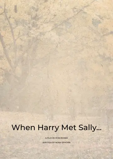 Poster to the movie "When Harry Met Sally..." #1799094