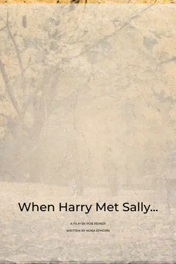 Poster to the movie "When Harry Met Sally..." #1799095
