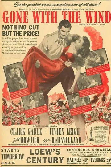 Poster to the movie "Gone with the Wind" #1529995