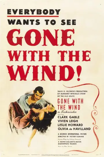 Poster to the movie "Gone with the Wind" #835234