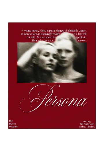 Poster to the movie "Persona" #1630789