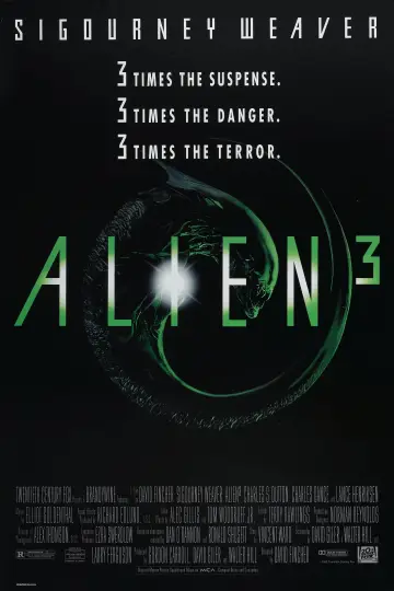 Poster to the movie "Alien³" #78610