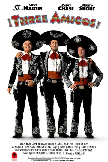 Poster to the movie "¡Three Amigos!" #872512