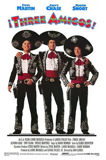 Poster to the movie "¡Three Amigos!" #872514