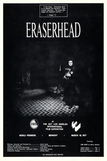 Poster to the movie "Eraserhead" #1578728