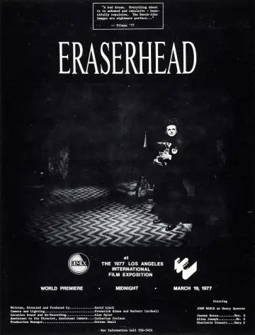 Poster to the movie "Eraserhead" #806575