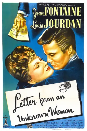 Poster to the movie "Letter from an Unknown Woman" #1053087
