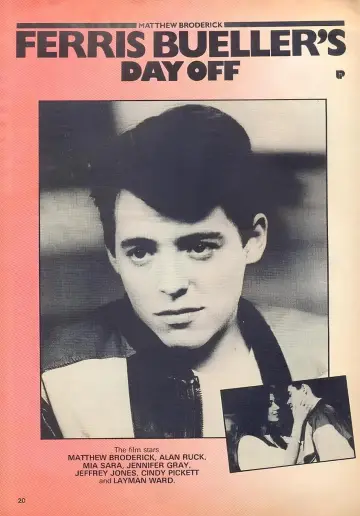 Poster to the movie "Ferris Bueller