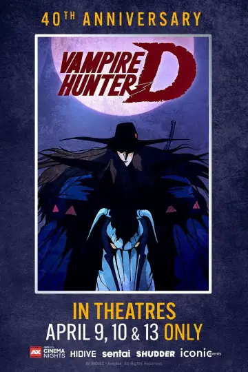 Poster to the movie "Vampire Hunter D" #720467