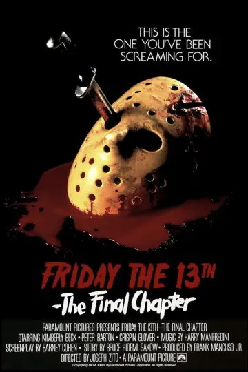 Poster to the movie "Friday the 13th: The Final Chapter" #719120