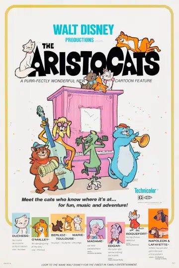 Poster to the movie "The Aristocats" #48254