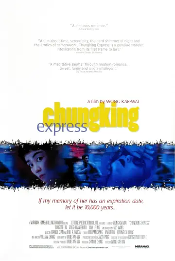 Poster to the movie "Chungking Express" #180388