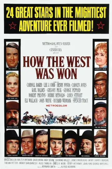Poster to the movie "How the West Was Won" #244835