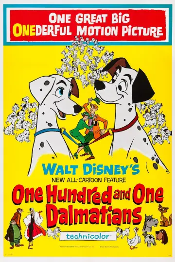 Poster to the movie "One Hundred and One Dalmatians" #713895