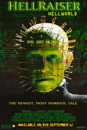 Poster to the movie "Hellraiser: Hellworld" #416949