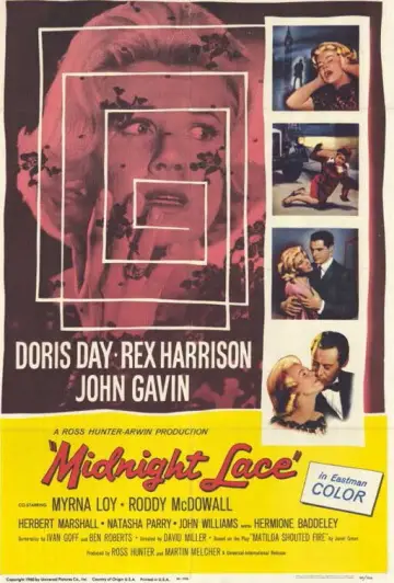 Poster to the movie "Midnight Lace" #1033586