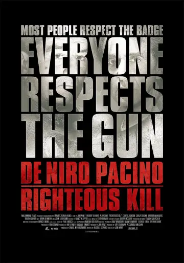 Poster to the movie "Righteous Kill" #872803