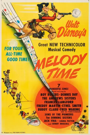 Poster to the movie "Melody Time" #1013209