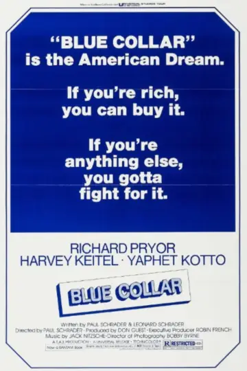 Poster to the movie "Blue Collar" #1039071