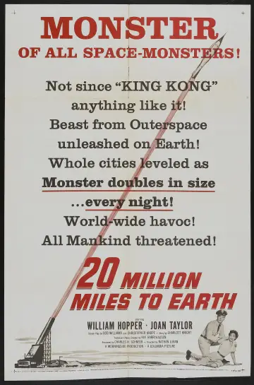 Poster to the movie "20 Million Miles to Earth" #1029865