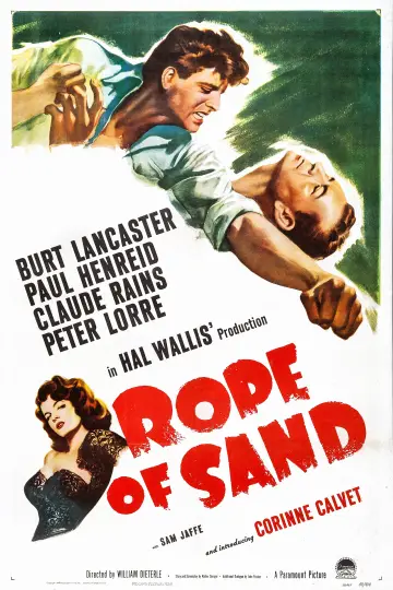 Poster to the movie "Rope of Sand" #1851924