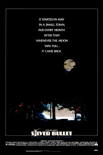 Poster to the movie "Silver Bullet" #871655