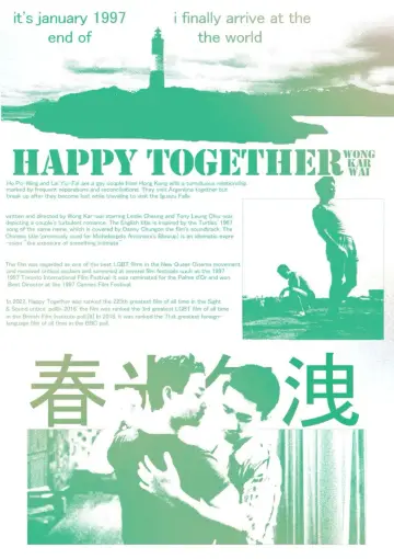 Poster to the movie "Happy Together" #867468