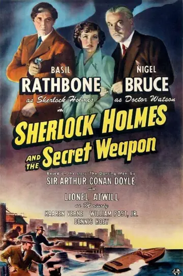 Poster to the movie "Sherlock Holmes and the Secret Weapon" #1030083