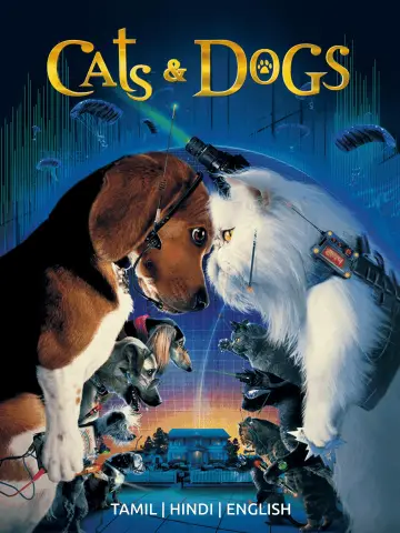Poster to the movie "Cats & Dogs" #858401