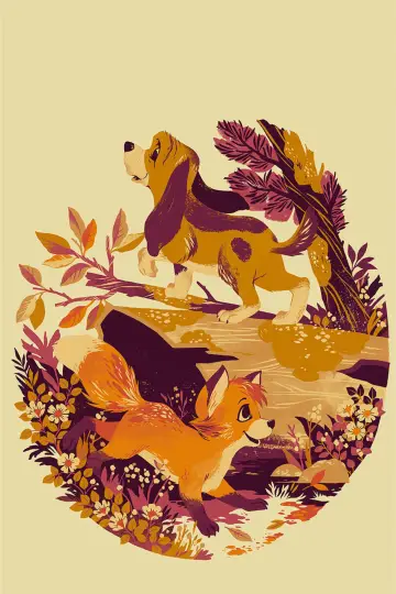 Poster to the movie "The Fox and the Hound" #675995